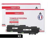 2 Toner pour KYOCERA TK1150 Black 3000 Pages avec Kyocera ECOSYS M 2135 dn Kyocera ECOSYS M 2635 dn Kyocera ECOSYS M 2635 dnw Kyocera ECOSYS M 2735 dw Kyocera ECOSYS P 2200 Series Kyocera ECOSYS P 223