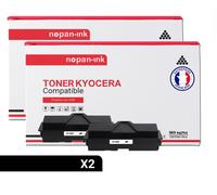TONER TK130 TK130 Noir x 2 Compatible pour KYOCERA- Kyocera FS-1028 MFP Kyocera FS-1028 MFP DP Kyocera FS-1128 MFP Kyocera FS-1300 Kyocera FS-1300