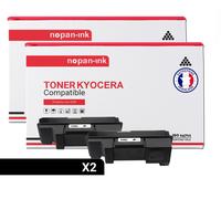 2 Toner pour KYOCERA TK350 Black 15000 Pages avec Kyocera FS-3000 Series Kyocera FS-3040 MFP Kyocera FS-3040 MFP Plus Kyocera FS-3100 Series Kyocera FS-3140 MFP Kyocera FS-3140 MFP Plus Kyocera FS-354
