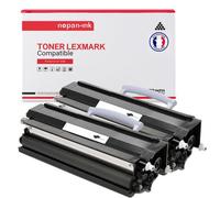 2 Toner pour LEXMARK 24016SE Black 2500 Pages avec Lexmark E232 E240 E33X E34X E230 T240