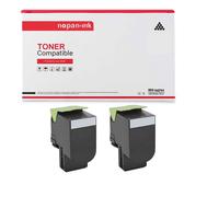TONER MC2640 C232K0 MC 2640 Noir x 2 Compatible pour LEXMARK-NOPAN-INK C 2325dw, C 2425dw, C 2535dw, MC 2325adw, MC 2425adw, MC 2535adwe, MC 2640adwe.