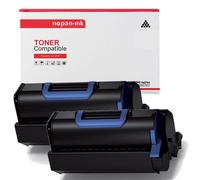 2 Toner pour OKI 45488802 Black 18000 Pages avec B 721dn; B 731dn; B 731dnw; MB 760; MB 760dn; MB 760dn Fax; MB 770 plus; MB 770dfn; MB 770dfn Fax; MB 770dfnv; MB 770dn; MB 770dn Fax; MB 770dnv; MB 77