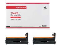 TAMBOUR 46507416 C712 Noir x 2 Compatible pour OKI- Oki C 712 DN, 712 N, 712 Series