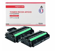 TONER 407999 TYPE SP201 407999 TYPE SP201 Noir x 2 Compatible pour RICOH AFICIO- Rico Aficio SP 200 Series 201 n 203 s 204 sf 204 sfn 204 sfnw 204 sn