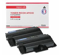 TONER 412641 TYPE 1275D 412641 TYPE 1275D Noir x 2 Compatible pour RICOH AFICIO-NOPAN-INK AFICIO FX 16 FAX 1130L FAX 1170L FAX 2210L Type 1275D WorkCentre PE 16 Paser 3115 Paser 3116 Paser 3120 Paser