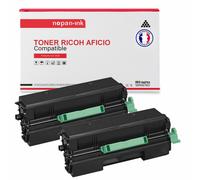 TONER 841887 841887 Noir x 2 Compatible pour RICOH AFICIO- Lanier MP 401 402 spf Rico Aficio MP 401 spf 402 spf Aficio SP 4520 dn 401 spf 402 spf Sp