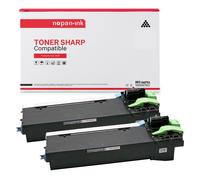 2 Toner pour SHARP AR-270LT Black (x2) 16000 Pages avec Sarp AR AR-162 AR-162 S AR-163 AR-164 AR-201 AR-206 AR-207 AR-M AR-M 160 AR-M 165 AR-M 205 AR-M 207 AR-M 207 E