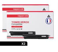 2 Toner pour XEROX 006R01457 Black 22000 Pages avec Xerox WC 7120 7125 7220 7220 i 7225 7225 i - WorkCentre 7120 7120 S 7120 Series 7125 7125 T 7220 7220 i 7225 7225 i