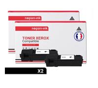 2 Toner pour XEROX 106R01480 Black 2600 Pages avec Xerox Paser 6140 Xerox Paser 6140 DN Xerox Paser 6140 N Xerox Paser 6140 Series