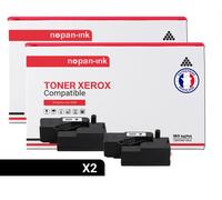 2 Toner pour XEROX 106R02759 Black 2000 Pages avec Xerox Paser 6020 Xerox Paser 6020 BI Xerox Paser 6022 Xerox Paser 6027 Xerox WorkCentre 6025 Xerox WorkCentre 6027