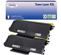 2 Toners compatibles avec Brother TN3170, TN3280 pour Brother MFC8860DN, MFC8870DW, MFC8480DN, MFC8800DN, MFC8460, MFC8460N - 8 000 pages - T3AZUR G