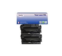 2 Toners compatibles avec HP Q7516A (16A) Noir - 12 000p