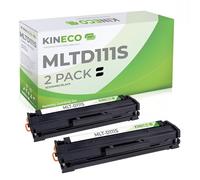 2 Toners compatibles avec Samsung MLT-D111S Xpress M2020 W M2022 W M2070 F FW W M2000 Series - Noir 2500 Pages chacun