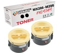 2 toners compatibles MX200 M200 remplacement pour Epson WorkForce BL-AL-M200 série, WorkForce AL-MX200 série, WorkForce AL-M200DN (2 Toner BK)