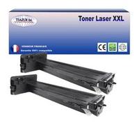 2 Toners compatibles remplaces HP CF256A (56A) Noir - 7 400p