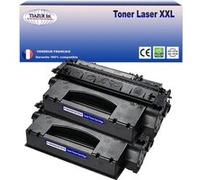 2 Toners compatibles remplaces HP Q7553X/ Q5949X (53X/49X) Noir - 7 000p