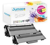 2 Toners Jumao haute capacité type TN3380 pour Brother HL-5440D, noir 8000 pages G