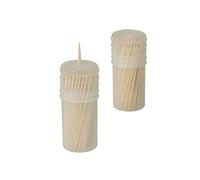 Metaltex – Cure-dents en bois – 2 tonnelets de 100 cure-dents