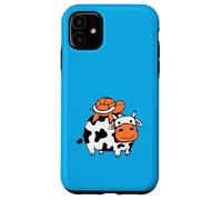 2 Tortues d'eau Vache équitation Amis Mignon Happy Duo Team Cute Coque pour iPhone 11
