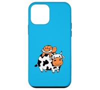 2 Tortues d'eau Vache équitation Amis Mignon Happy Duo Team Cute Coque pour iPhone 12 Mini