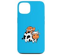 2 Tortues d'eau Vache équitation Amis Mignon Happy Duo Team Cute Coque pour iPhone 13