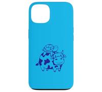 2 tortues d'eau Vache équitation Amis Mignon Happy Duo Team Cute Coque pour iPhone 13