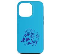2 tortues d'eau Vache équitation Amis Mignon Happy Duo Team Cute Coque pour iPhone 13 Pro