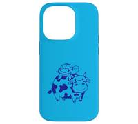 2 tortues d'eau Vache équitation Amis Mignon Happy Duo Team Cute Coque pour iPhone 14 Pro