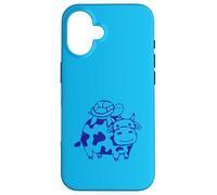 2 tortues d'eau Vache équitation Amis Mignon Happy Duo Team Cute Coque pour iPhone 16
