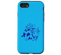 2 tortues d'eau Vache équitation Amis Mignon Happy Duo Team Cute Coque pour iPhone SE (2020) / 7 / 8