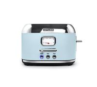 Muse Grille-pain MS-120VB rétro 2 tranches 1000 W 6 niveaux de brunissage Bleu pastel