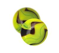 2 Trés Grandes Billes Green Turtle - Billes Vertes en Verre 50 mm