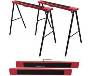 2 Tréteaux pliables professionnels en acier