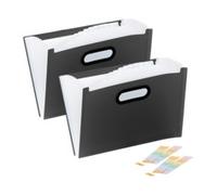 Trieur plastique à 13 compartiments avec index et poignée de transport