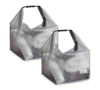 2 Trousse de Toilette Étanche Voyage - Sac de Douche en Maille Imperméable avec Fermeture Snap, Grande Capacité pour Cosmétiques,Idéal Plage, Piscine, Gym (27x17.5x11.5cm)