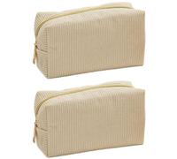 2 Trousses à Crayons en Velours côtelé avec Fermeture éclair, Grande capacité, Trousse à Crayons esthétique, Portable pour garçons et Filles, Trousse d'école, Grande Trousse de Papeterie 18 x 10,5 x