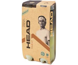 2 tubes de 4 balles HEAD Tour XT