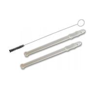 2 tubes de tuyau de lait + brosse extracteur de machine compatible avec DeLonghi 5313232961 53132C8204 5513233861 pour le récipient à lait Dinamica ECAM