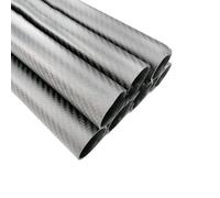 2 tubes en fibre de carbone 3K de 500 mm de long, for pièces de drones DIY(5x4x500mm)