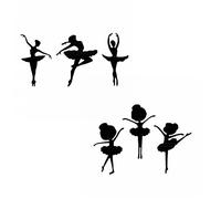 2 types filles petite danseuse de ballet danse mignonne matrices de découpe en métal pour Scrapbooking gaufrage découpes bricolage fabrication de cartes artisanat album carte-cadeau pochoirs