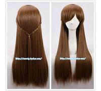 2 Types Olaf's Adventure II princesse Anna Cosplay perruque Halloween fantaisie neige grandir reine Anna tressé perruque longue frisée ondulée perruque B