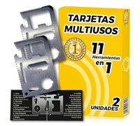 2 uds Carte Multifonction - Carte Couteau - Swiss Card - Carte De Survie Bear Grylls