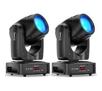 2 unités 150W Lyre LED Spot Lumière Disco DJ Luminaires à Tête Rotative pour Scène avec Prisme Effet Pour Fête, Noël, Halloween, Spectacle, Bar, Club