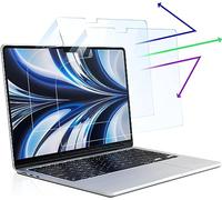 2 Unités Protection D'écran pour MacBook Air 13.6 Pouces, Anti-lumière Bleue Film Protection Ecran MacBook Air 13"(2022-2025,M2,M3,M4) A2681 A3113, A3240, Anti Reflets Protecteur d'écran pour Mac