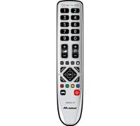 2+ Universal Remote Control for 1 TV and 1 TNT or Sat Decoder - 100% Functions - Rubber Body