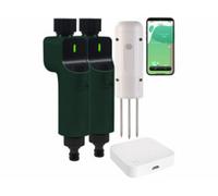 2 valves d'arrosage connectées avec capteur de sol et passerelle wifi Royal Gardineer