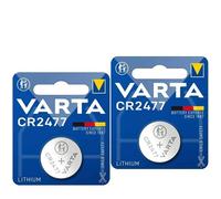 2 VARTA CR2477 PILES COIN LITHIUM 3V SANS MERCURY 2033 INDONÉSIE 1BL NEUF