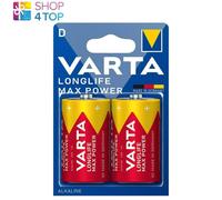 2 VARTA LONGLIFE D LR20 BATTERIES ALKALINES MAX POWER MN1300 1.5V MONO 2BL NEUF