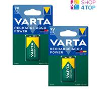 2 VARTA RECHARGE ACCU POWER 9V HR22 BATTERIE NiMH 200mAh E-BLOCK TRANSISTOR NEUF