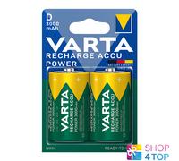 2 Varta Recharge Accu Power D Hr20 Piles Nimh 1.2V 3000Mah Mono Torcia NEU